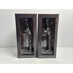 Chicago Cubs Ernie Banks Statue Bobblehead SGA 7/19/23 Lot Of 2 NEW IN BOX